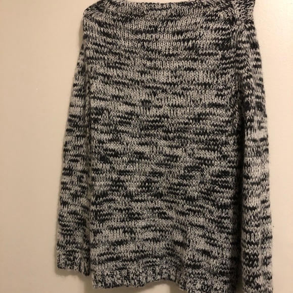 Maje Metallic Black/Grey Slouchy Knit Sweater π€π€ - Picture 4 of 5